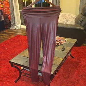 Elegant Burgundy Women's Pants